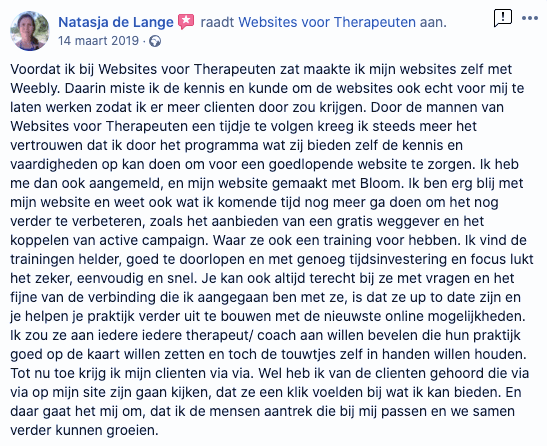Bloom aanbeveling 11